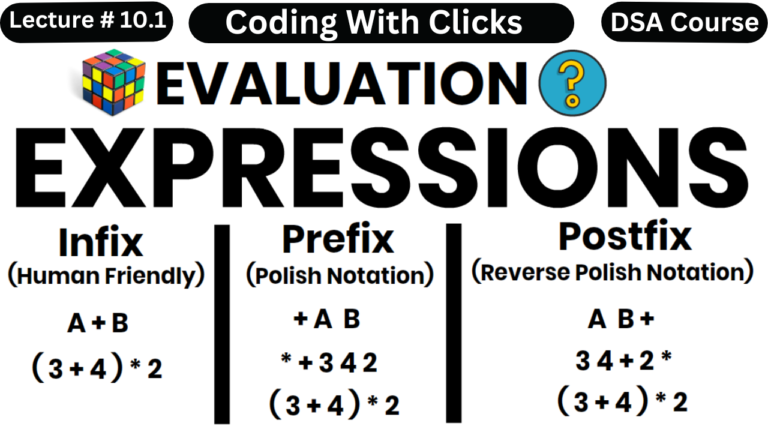 Infix, Prefix and Postfix Expressions in Data Structure | Infix, Prefix and Postfix Notation | Coding With Clicks